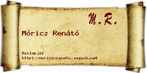 Móricz Renátó névjegykártya